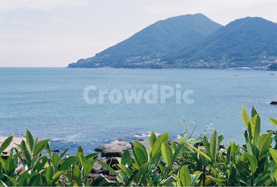 하늘,여름,구름,청량함,필름,감성,자연,풍경,nature,landscape,outdoors,옥외,land,땅,ocean,대양,sea,바다,water,물,shoreline,해안선