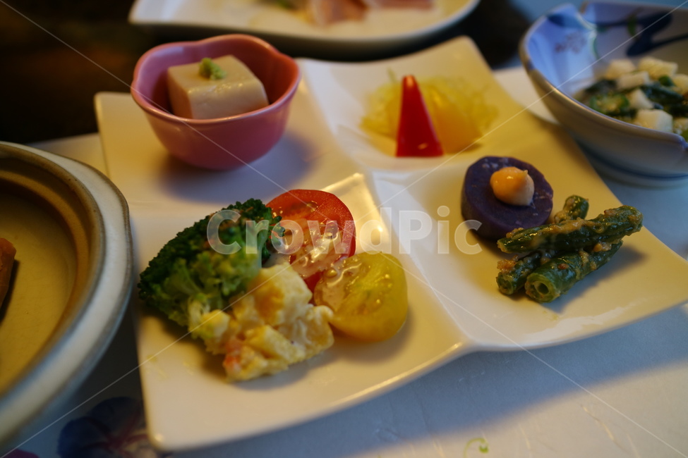 가이세키,반찬,두부,브로컬리,일본,연회요리,음식,식사,dish