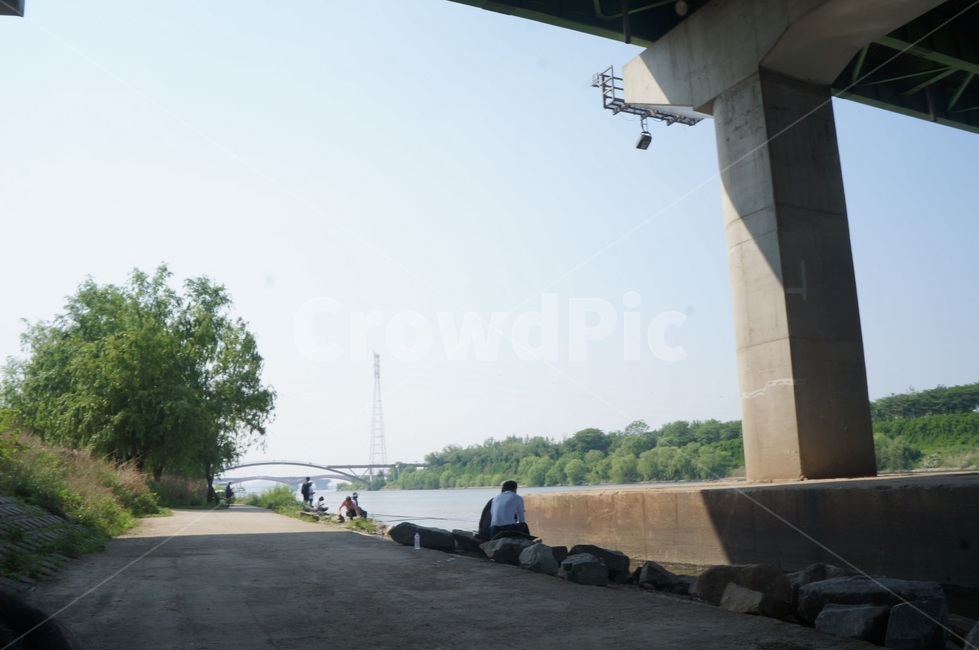 한강,river,bridge,person,하늘