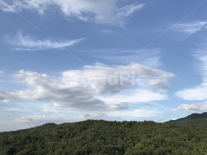 파란하늘,구름,여름하늘,산과하늘,중량천