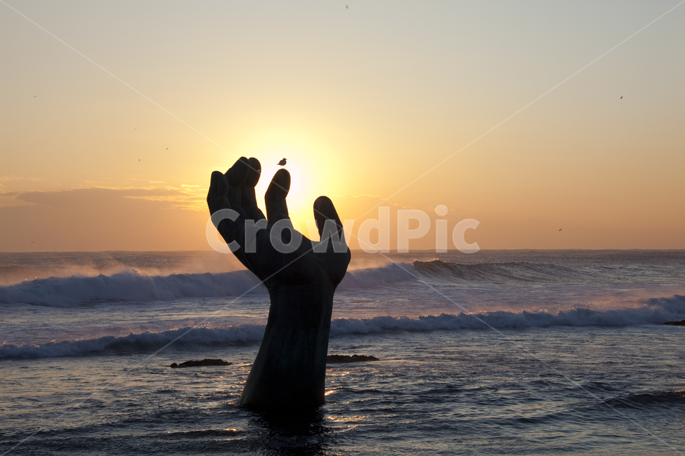 일출,갈매기,자연,nature,ocean,대양,sea,바다,water,bird,물,outdoors,flare,플레어,빛,호미곶,sunlight,햇빛,파도,조각상,동상,석상,조형물,statue,bronze statue,stone statue
