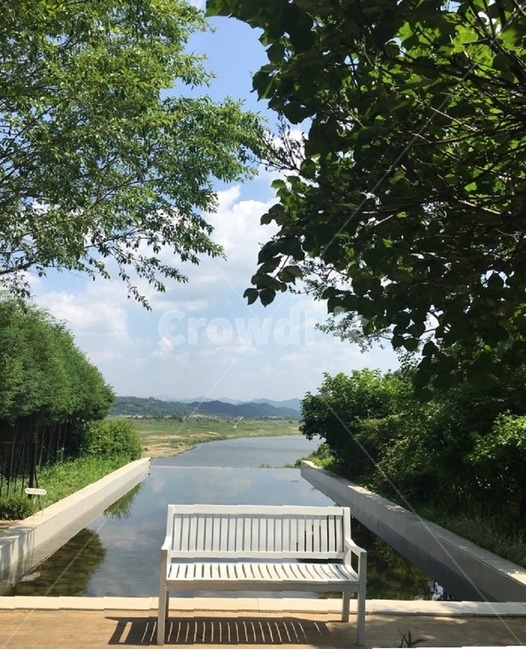 하늘,나무,나뭇가지,벤치,호수,하얀색벤치,bench,lake,sky,tree