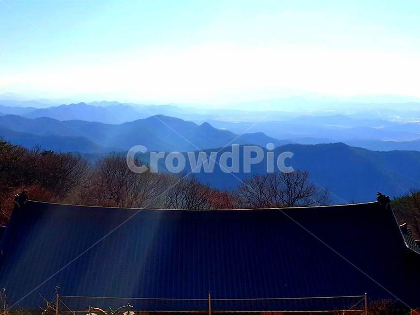 산사,자연,nature,여명,아침산사,기와집