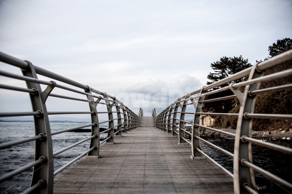 바다,다리,산책로,목재다리,목재,자연,풍경,nature,landscape,banister,난간,handrail,railing,water,물