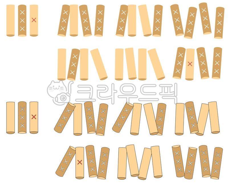 윷놀이, 윷, 도, 개, 걸, 사진,이미지,일러스트,캘리그라피 - GGOZI작가