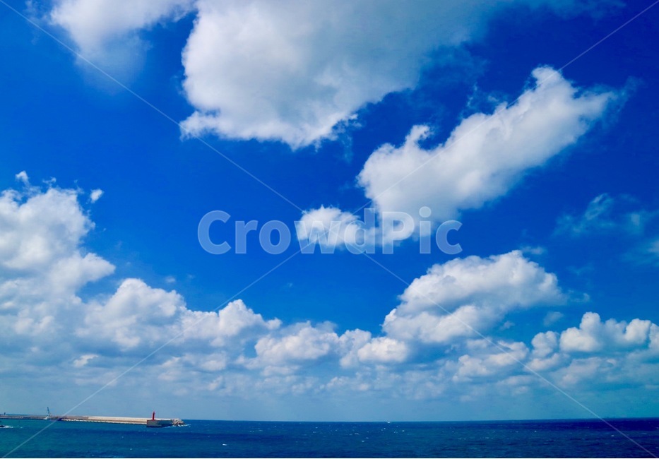 제주도,하늘,바다,파란색,뭉게구름,자연,풍경,nature,landscape,azure sky,푸른 하늘,sky,outdoors,옥외