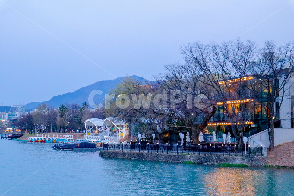 봄,spring,호수,lake,해질녘,석양,sunset,물,water,워터프론트,waterfront