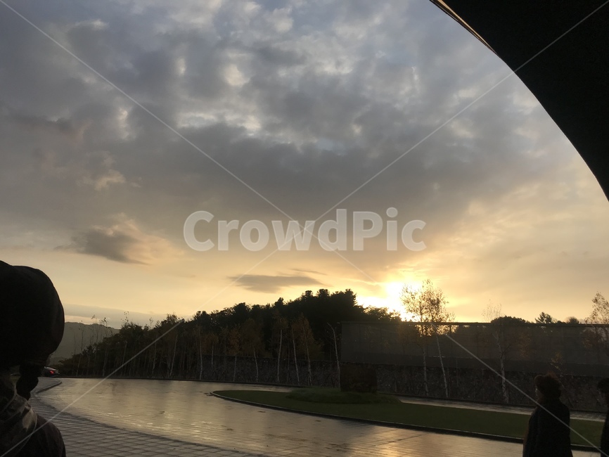저녁,골프장입구,빛,가을,light