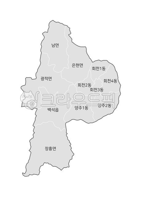 gyeonggido,Yangju City,Yangju city administrative map,administrative guidance,Yangju city map,map of korea