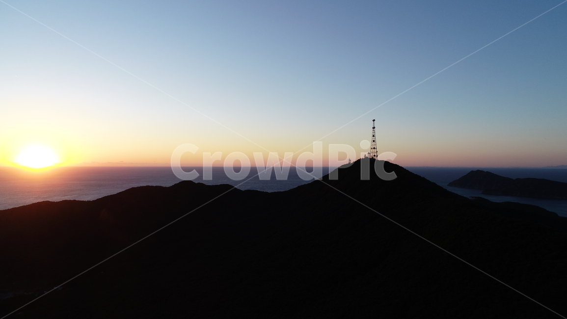 일몰,노을,태양,드론,드론사진,dji,섬,sky,항공촬영,안테나,빛,한국자연풍경,자연,소야도,덕적도,인천