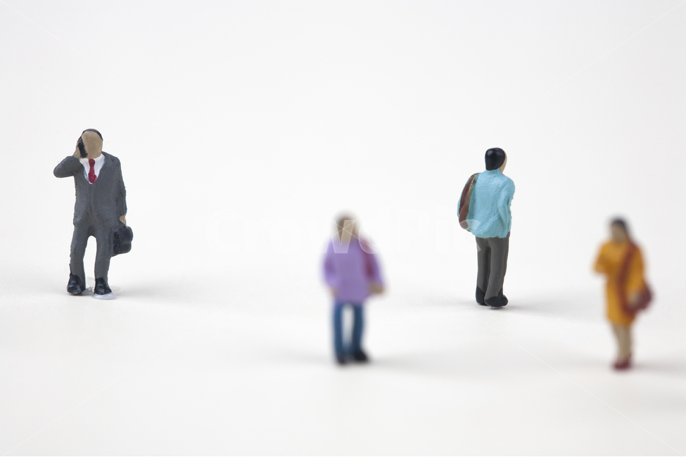 small,Nukki,crowd,city,idea,concept,go to work,white,modern,public,walking,On the way to work,rush hour,anonymity,man,leave work,female,close up,men and women,way home,people,Figure,White,swarm,business man,Plaza,person,background,calling,miniature,suit,a