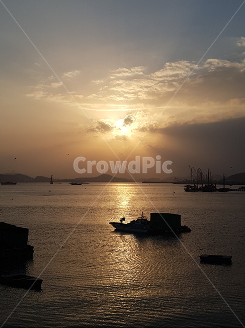 햇빛,일출,일몰,보트,boat,빛,sunlight,해,구름,자연,풍경,하늘,바다,자연,풍경,nature,landscape,transportation,교통,vehicle,차량,light,flare,플레어