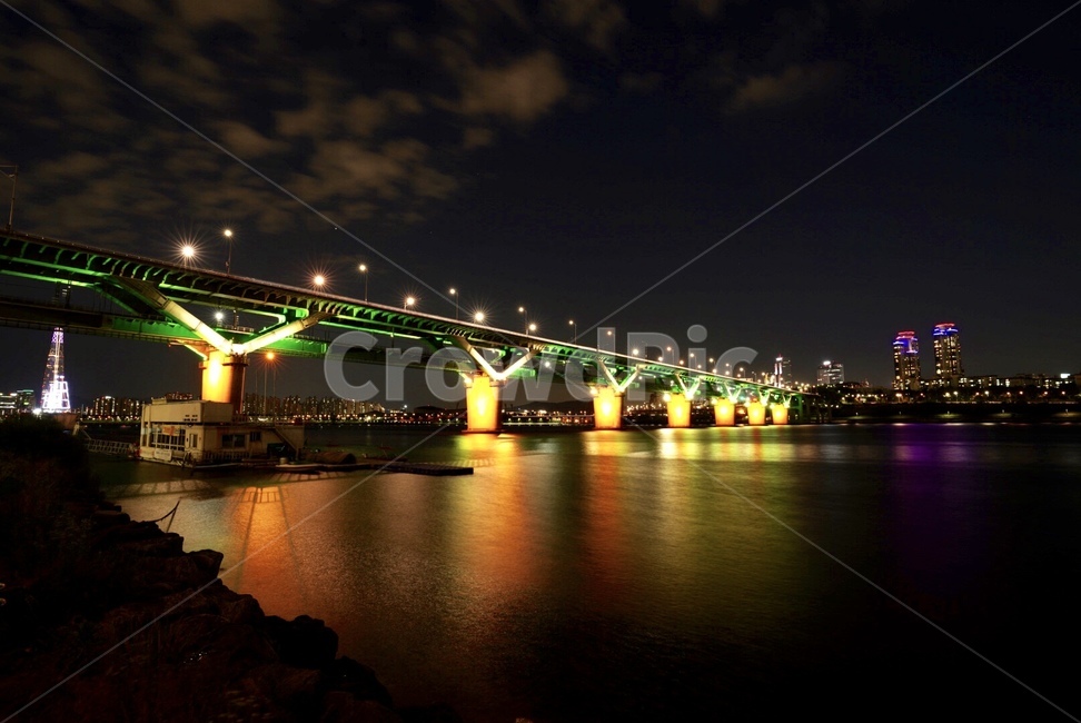 청담대교,야경,한강,다리,서울,bridge,seoul,night