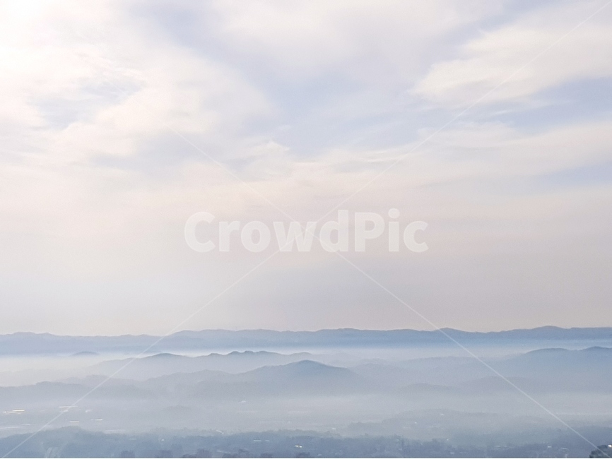 구름,운해,용봉산,파랑,풍경,산,자연,풍경,nature,landscape