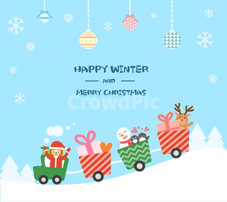 산타클로스,눈사람,루돌프,눈,크리스마스,겨울,플랫디자인,일러스트,겨울,계절,winter,season,메리크리스마스,성탄절,merry christmas,그래픽,일러스트레이션,graphic,illustration
