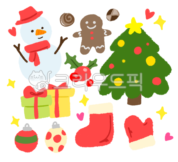 gift,Christmas,cookie,hand drawing,snow man,christmas tree,socks,sticker,tree,banner,tree decoration,winter,christmas,heart,Banner decoration,gift box,Gloves,Ornament,december,illustration,decoration