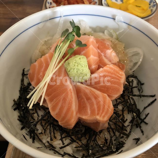 salmon,bibimbap,연어,덮밥,음식,food,japan,shushi,일본,스시