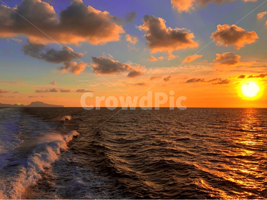 바다,낙조,sunset,해외,여행,파도,나폴리,이탈리아,italy,sea,해변,바다,beach,sea