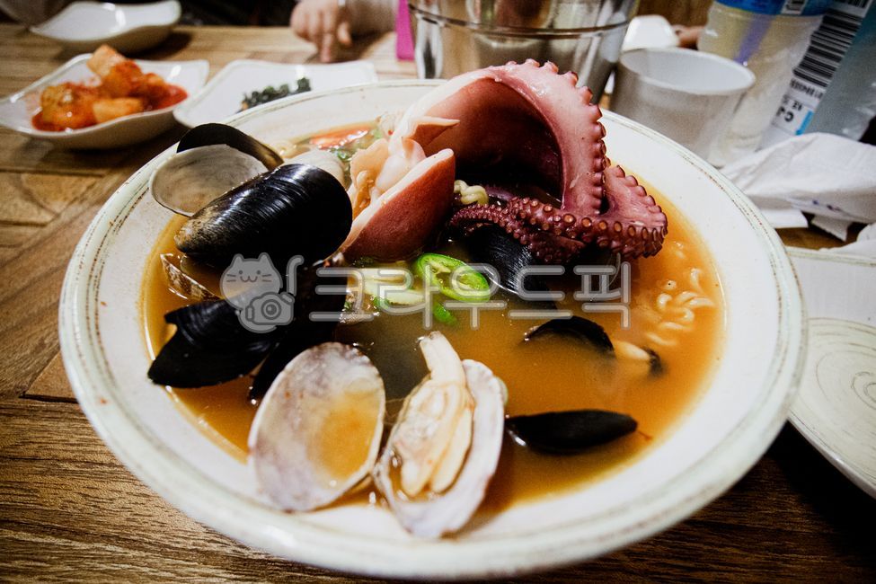 음식, food, 면요리, 라면, 해산물, 사진,이미지,일러스트,캘리그라피 - 꿈꾸는아빠작가