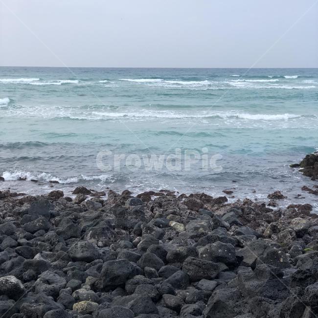 jeju,바다,하늘,해변,돌