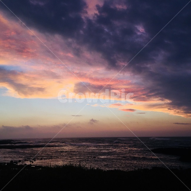 하늘,제주도,노을,구음,바다,핑크하늘,sky,jeju,자연,풍경,nature,landscape,outdoors,옥외,dusk,황혼,sunset,일몰,dawn,새벽,red sky,붉은 하늘