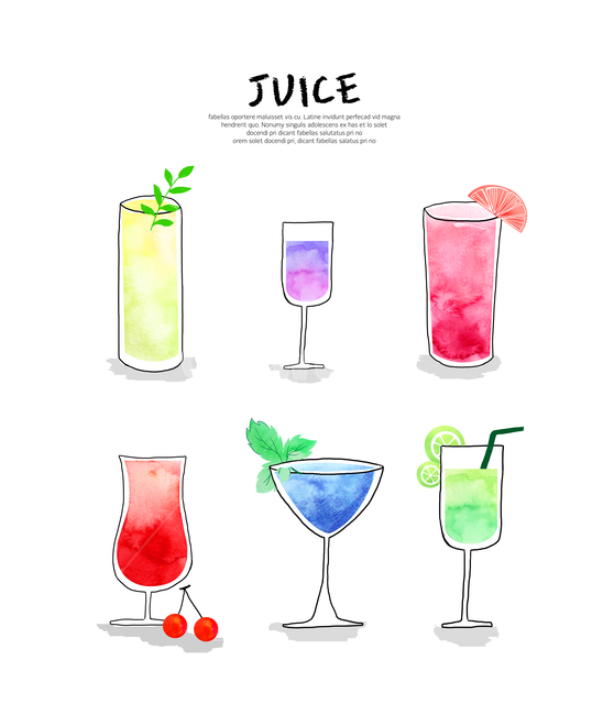 음료수,여름,주스,칵테일,수채화,아이콘,음료수,drink,beverage,그래픽,일러스트레이션,graphic,illustration