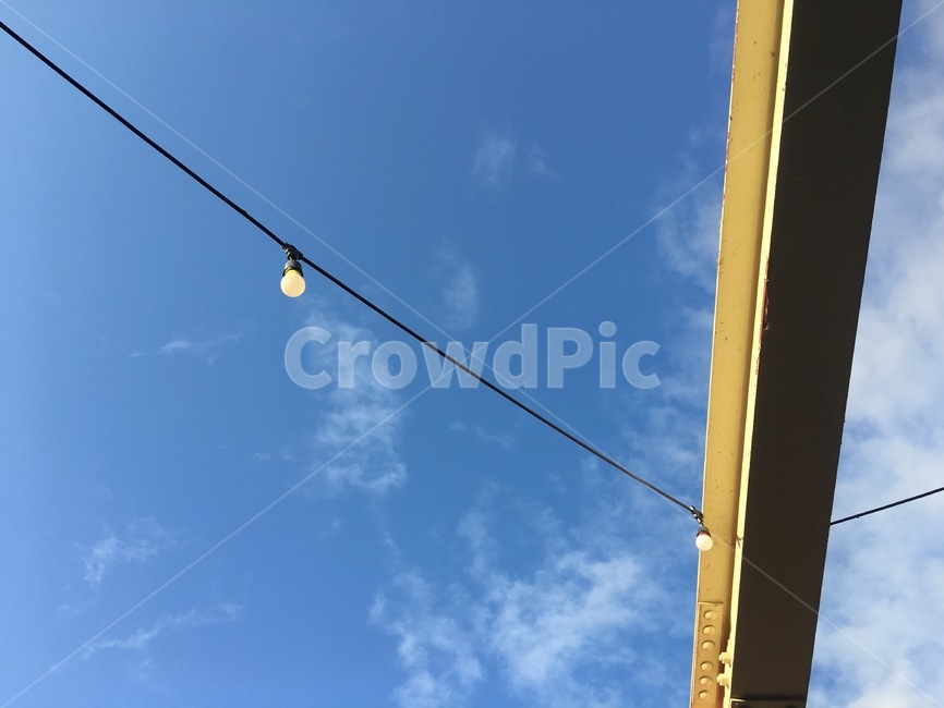 하늘,전구,루프탑,구름,카페,휴식,힐링,감성,sky,lamp,cloud,cafe,rooftop,rest,healing,sensibility,감성사진