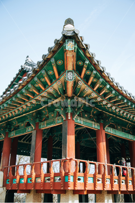 전주,오목대,한옥,처마,단청,한국,문화재,전통,하늘,나무,목조건물,기와,한국전통,한국문화,korean traditional,korean culture,건축물,건물외관,exterior,building,structure,architecture,construction