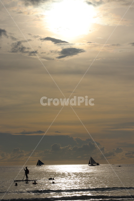 person,보트,human,boat,석양,boracay,보라카이