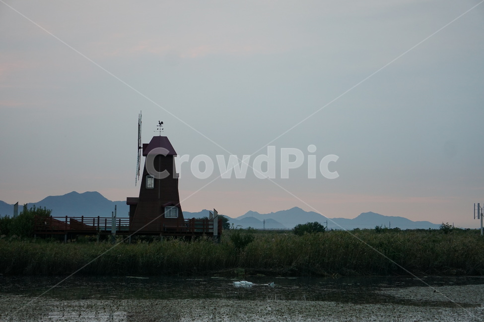 새벽,일출,공원,풍차,하늘,수변공원,자연,풍경,nature,landscape,architecture,건축물,building,건물,tower,탑