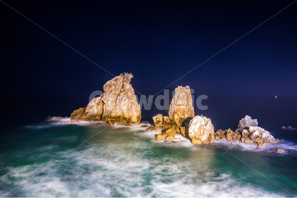 야경,추암해변,동해바다,바다,밤,풍경,자연,풍경,nature,landscape,promontory,곶,ocean,대양,water,물,outdoors,옥외,sea