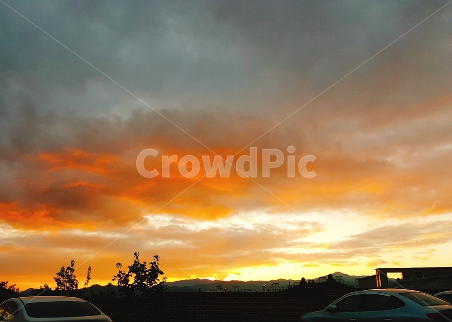 nature,자연,outdoors,sunset,노을,해,태양,구름,crowd,주황,sun,오후,해질녘,경치,풍경,자연,풍경,nature,landscape,옥외