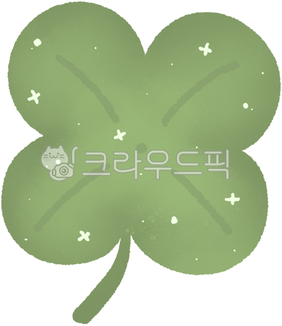 Four-leaf clover,clover,clover,luck,happiness,green,green,hope,lovely,emotion,sparkle,spring,point,fairy tale,illustration,sticker,illustration