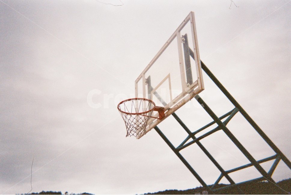 필름사진,농구골대,운동장,농구,사물,스포츠,레저,운동,sports,leisure,exercise