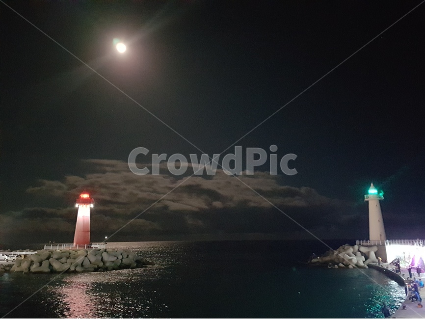 부산,기장,등대,야경,달,자연,풍경,nature,landscape,등대,lighthouse,야경,밤,nightscape,night,tower,탑,architecture,건축물,building,건물
