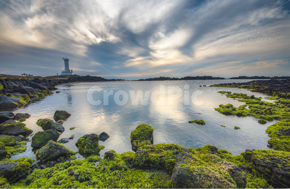 해변,바다,구름,일몰,반영,이끼,길,등대,푸른,푸르름,자연,풍경,nature,landscape,한국자연풍경,한국자연경관,korea nature landscape,해변,바다,beach,sea,등대,lighthouse,제주도,jeju,jeju island,plant,식물,algae,조류