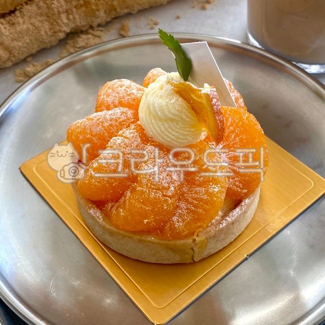 mandarin,Tangerine Ice Cream,ice cream,cafe,dessert