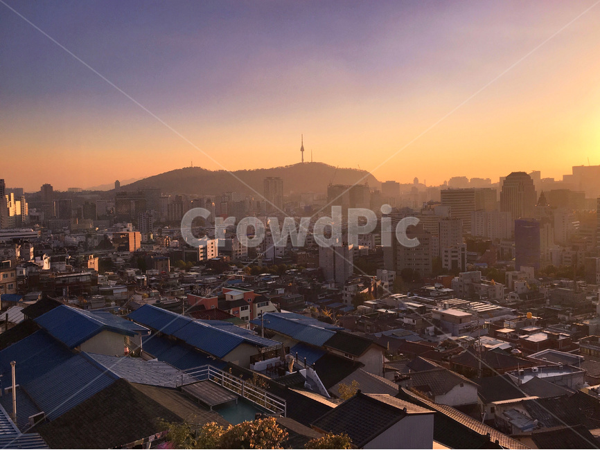 서울,남산타워,남산,낙산공원,서울경치,서울도심,도심,도시,해질녘