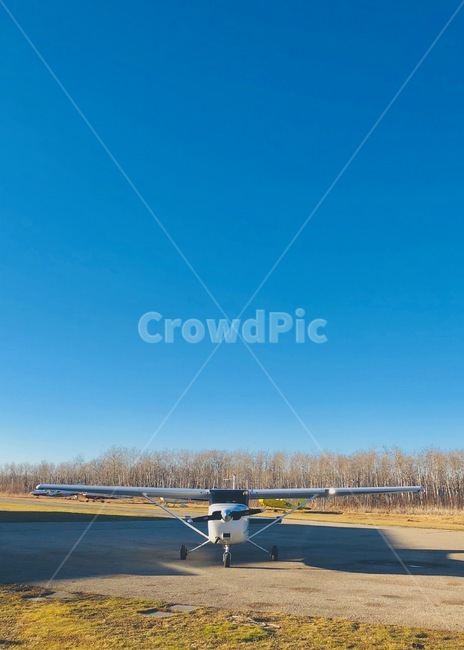 sky,Transportation,grass,airplane,road name,tree,aviation,airstrip