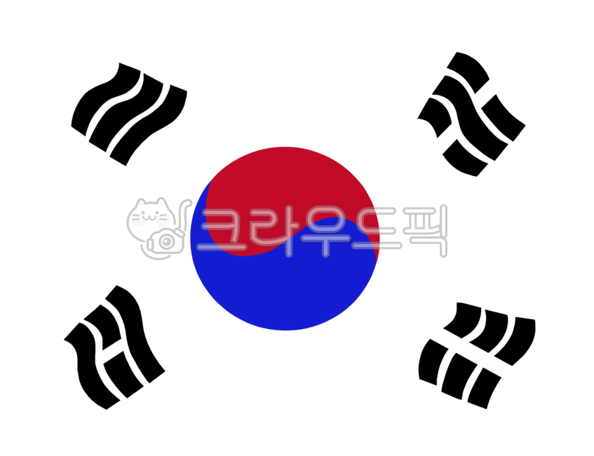 태극기,태극기일러스트,변형태극기,건곤감리,태극기누끼,한국,태극,태극문양,korean,koreanflag,koreanflagillustration