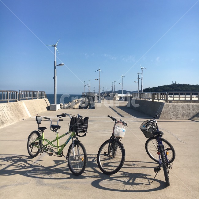 자전거,2인승자전거,하늘,여수,오동도