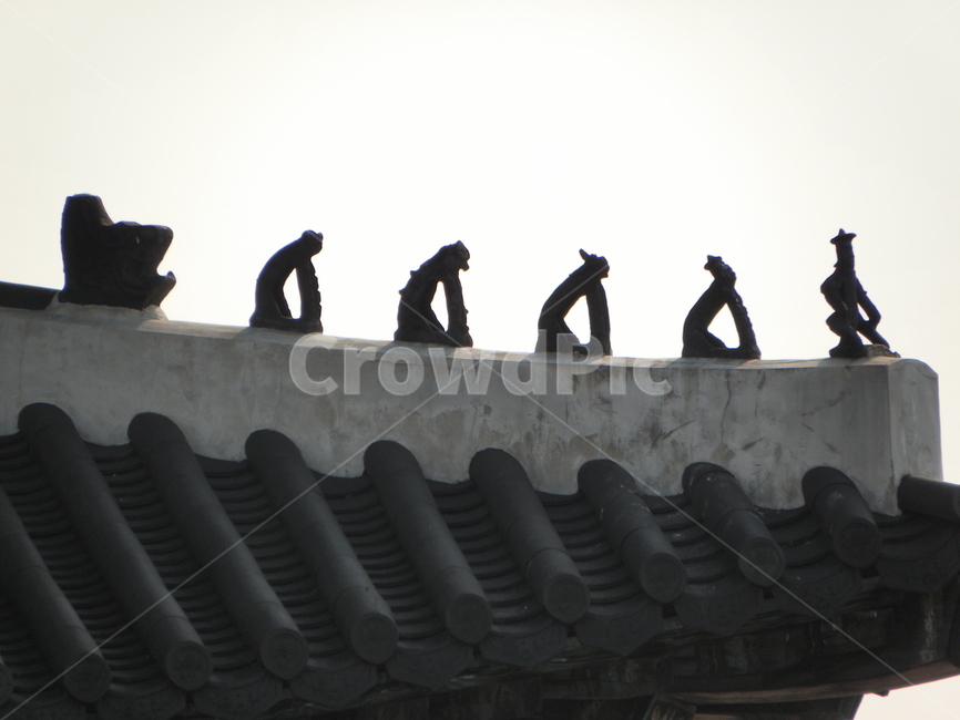 취두,잡상,roof,지붕,한옥,처마