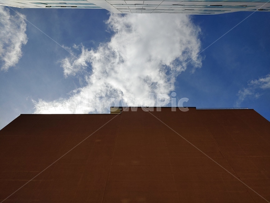 건물,하늘,파랑,고층,sky,city,옥외,구름