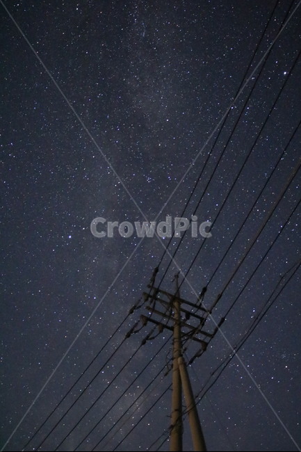 은하수,전봇대,하늘,별,야경,자연,풍경,nature,landscape,야경,밤,nightscape,night