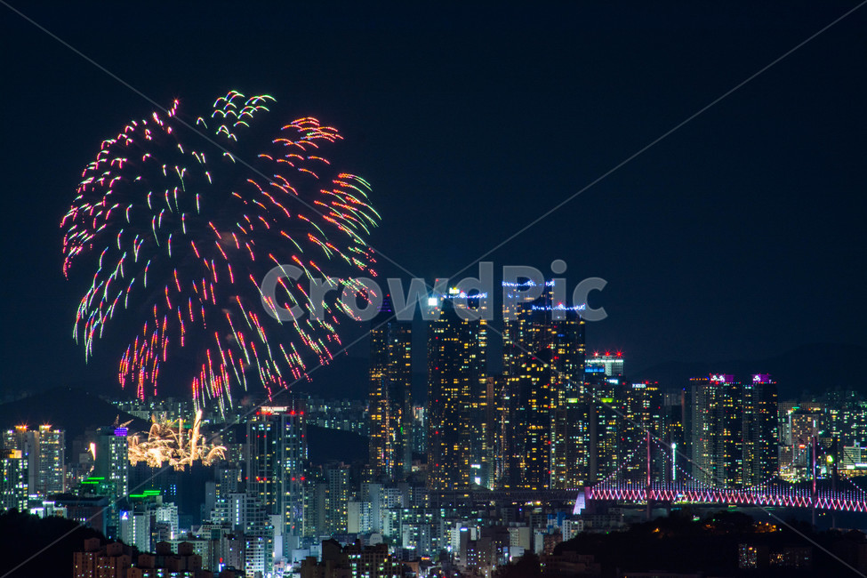 night view,nature,festival,busan,sight,Busan Fireworks Festival,flame