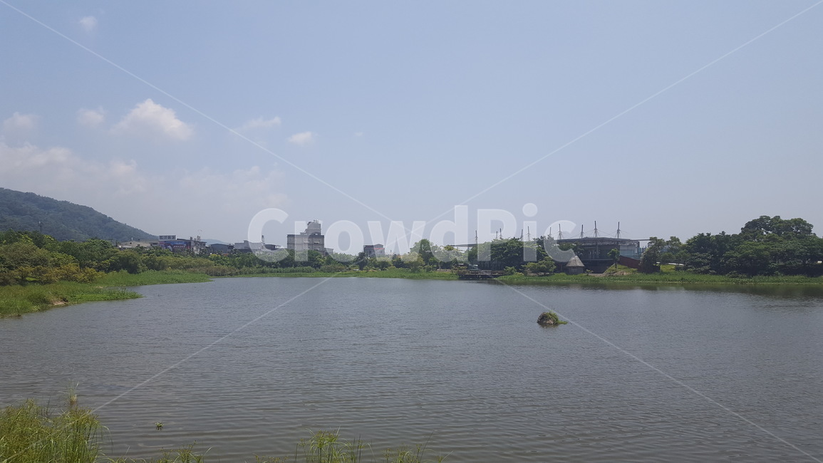 하늘,구름,자연,호수,나무,풍경,산