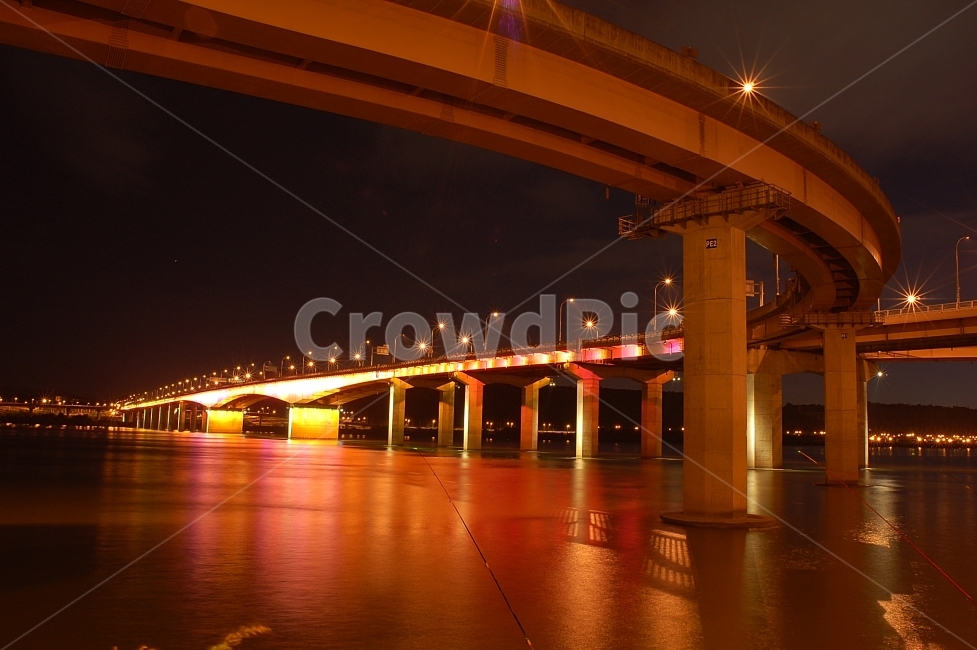 한강,다리,야경,조명,대교,Bridge,Nightview,물,강물,가로등,가양대교,야경,밤,풍경,nightscape,night,landscape,도시,city,한국도시풍경,한국도시경관,korea cityscape,건축물,건물외관,exterior,building,structure,architecture,construction,road,도로,freeway,고속 도로