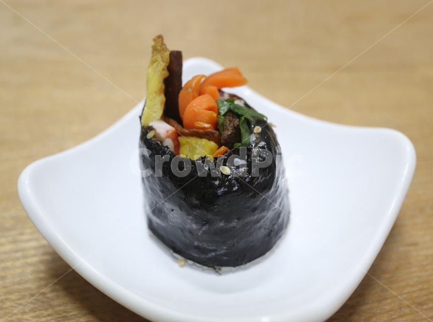 김밥,음식,당근,김,야채