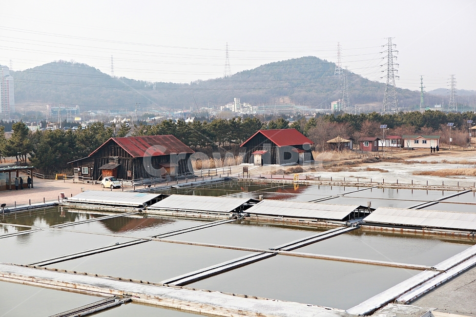 염전,소금창고,풍경,풍광,배경,소금,산업,industry,industrial
