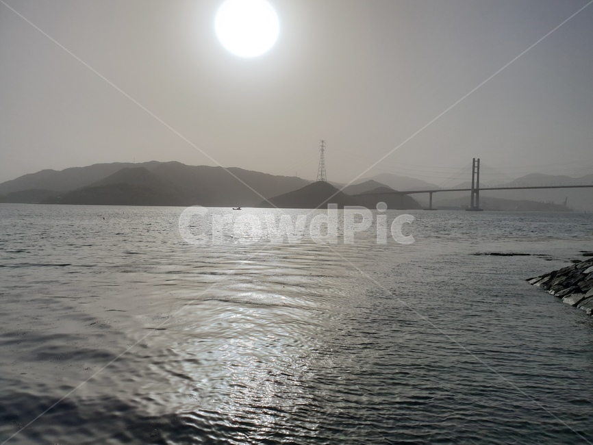 해,태양,다리,바다,마창대교,자연,풍경,nature,landscape,outdoors,옥외